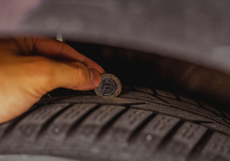 moeda de um real para medir pneu