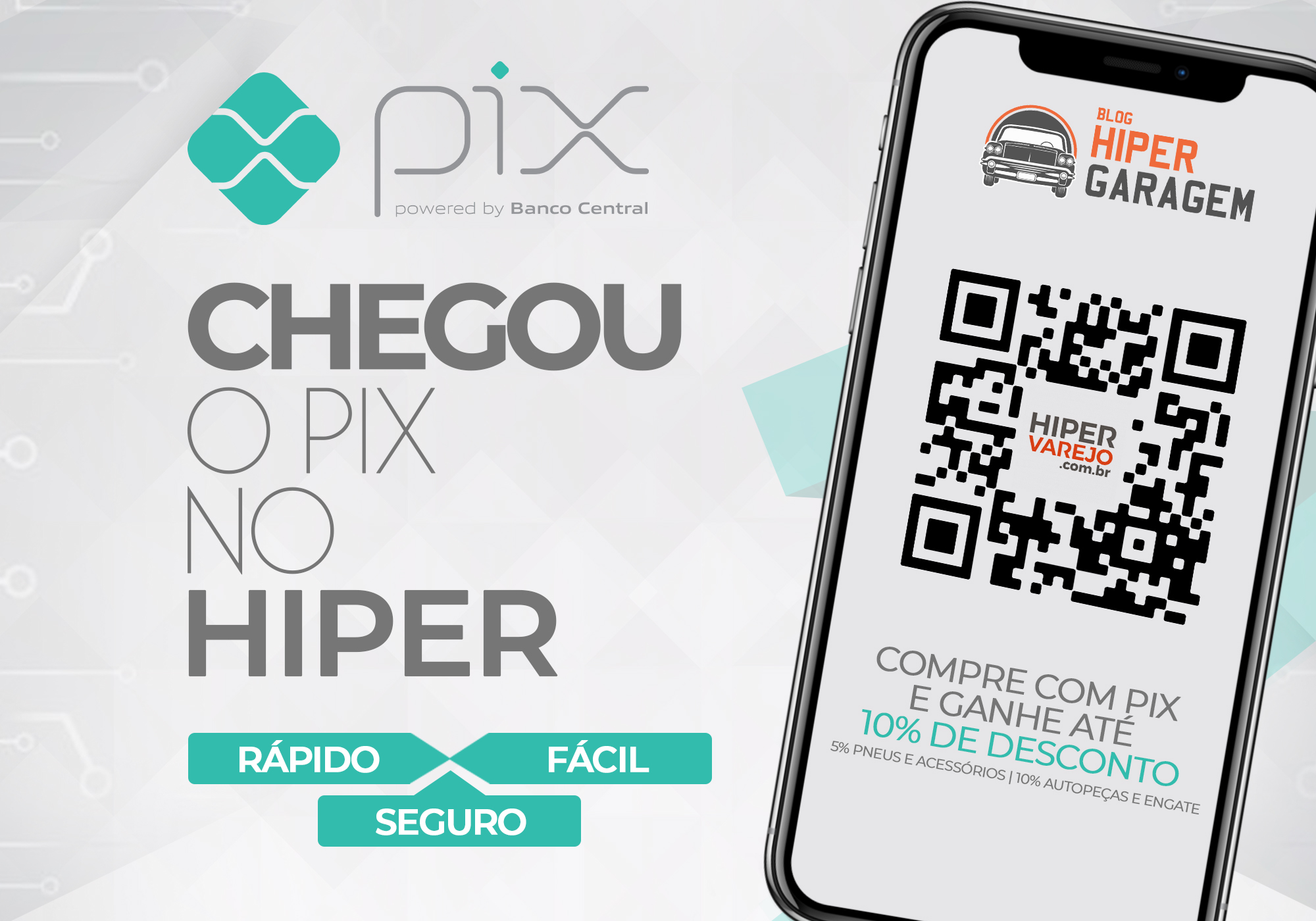 chegou o pix no hiper